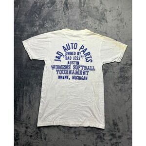 Vintage 1970 J&D Auto Parts Austin Womens Softball Tournament T Shirt M Michigan